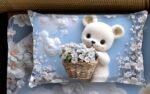 Cute Teddy Bear Floral 7D Digital Printed Cotton 310TC Queen size Bedsheet set |by Home Collective - Image 2