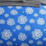 Blue Saffron Floral Printed 210 Tc Cotton Queen size Bedsheet with 2 Pillow covers |by Home Collective - Image 3